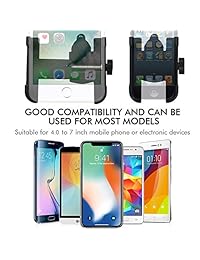 Soporte para teléfono para bicicleta, Bosunny Bicicleta Soporte para teléfono para motocicleta Soporte de teléfono celular para bicicleta Accesorios para iPhone X XR 8 7 6 Además, Galaxy S10 S8 S7 Además, todos los teléfonos de 2.4 "-3.9" de anc
