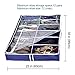 Zipcase Underbed Shoe/Sneaker Organizer for Kids and Adults (12 Pairs) with Ample Space and Stitched Bottom –38 by 23 inch - Under Bed Shoes/Closet Storage Solution