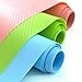 Humibird EVA Cabinet Drawer Liner Bright-Colored Shelf Liner Non-Adhesive Refrigerator Pad Cupboard Non-Slip Mat (Green+Blue+Pink)