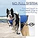 rabbitgoo Dog Harness No Pull with 2 Leash Clips, Adjustable Soft Padded, Reflective Oxford No Choke Pet Vest with Easy Control Handle for Large Dogs, Dazzling Blue, XL