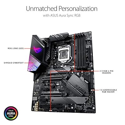 Asus ROG Strix Z390-E Gaming Motherboard LGA1151 (Intel 8th 9th Gen) ATX DDR4 DP HDMI M.2 USB 3.1 Gen2 802.11AC Wi-Fi