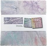 Bali Batik Lullaby Color Expressions 5X5 Pack 42 5-inch Squares Charm Pack Benartex