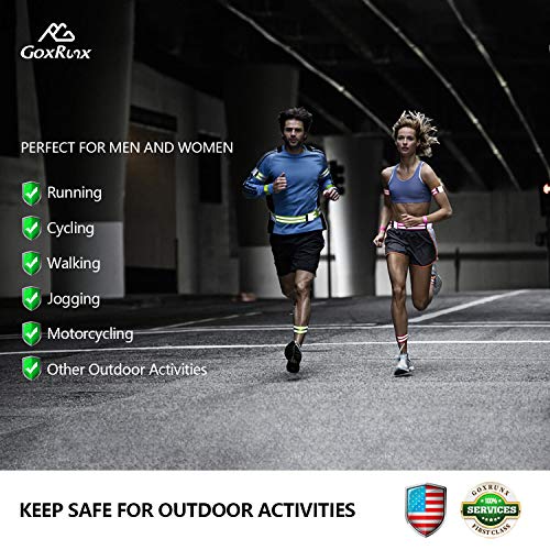 Reflective Bands Running Gear 6 PackAdjustable Reflective Armband Arm