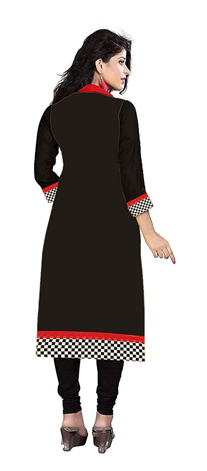 pramukh fashion women's semi-stitched cotton kurti(1002.1017. a_multicolour_46)