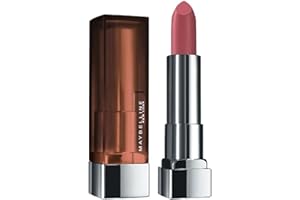 Maybelline New York Color Sensational Lipstick, Lip Makeup, Matte Finish, Hydrating Lipstick, Nude, Pink, Red, Plum Lip Color, Touch Of Spice, 1 Count