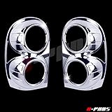 A-PADS Chrome Tail Light Covers for Jeep LIBERTY 2002-2007 - Taillight Lights PAIR