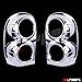 A-PADS Chrome Tail Light Covers for Jeep LIBERTY 2002-2007 - Taillight Lights PAIR