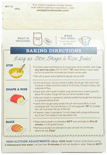 Fleischmann's Country White Simply Homemade No Knead Bread Mix, 14 Ounce