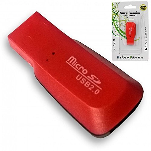 Leitor de Cartão de Memória Externo USB 2.0 - Adaptador Cartão Memória Micro Sd