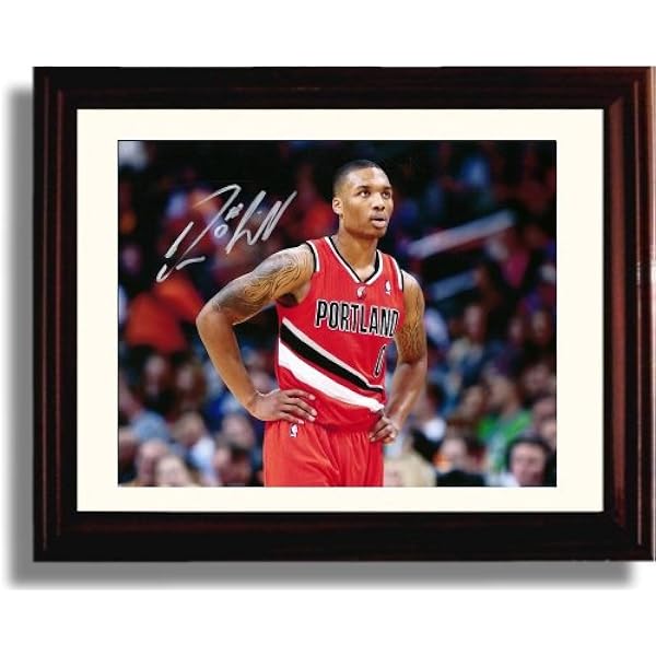 damian lillard autographed basketball