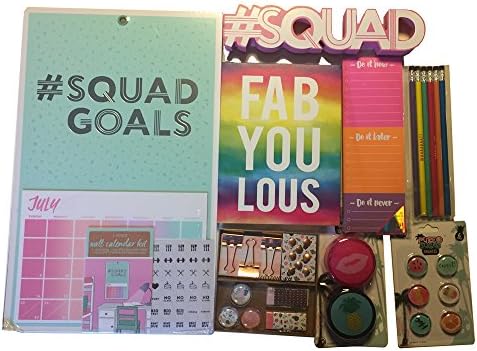 Trendy Fashion Middle and High School Teen Girl Locker Home School 8 pc Accessory Kit