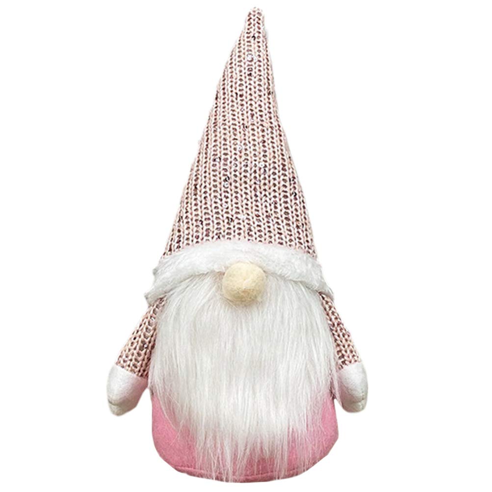 Amosfun Christmas Gnome Doll Old Man Photo Prop Xmas Decoration Non-Woven Fabric Festive Table Shopwindow Ornament for Holiday