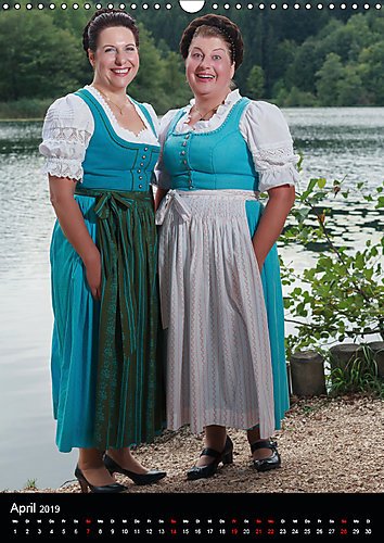 Dirndl und Tradition - Trachtenmode rund um Bayern (Wall Calendar 2019, 14 Pages, Size DIN A3 = 11.7 x 16.5 inches)
