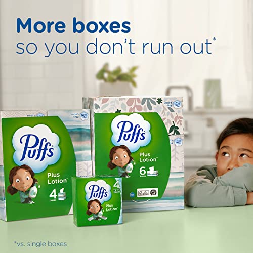 Puffs Plus Lotion Facial Tissues, 24 Cubes, 56 Tissues Per Box Pricepulse