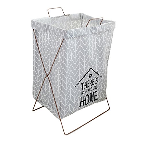 Blesiya Extra Large Foldable Storage Basket Bucket Hamper for Magazine&Newspaper 36x56cm - Grey