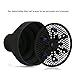Travel Hair Dryer Diffuser, Segbeauty Collapsible Portable Hair Diffuser, Profession Blow Dryer Diffuser Attachment for Natural Thick Hair, Suitable for Nozzle 1.65 inches to 1.77 inches - Black