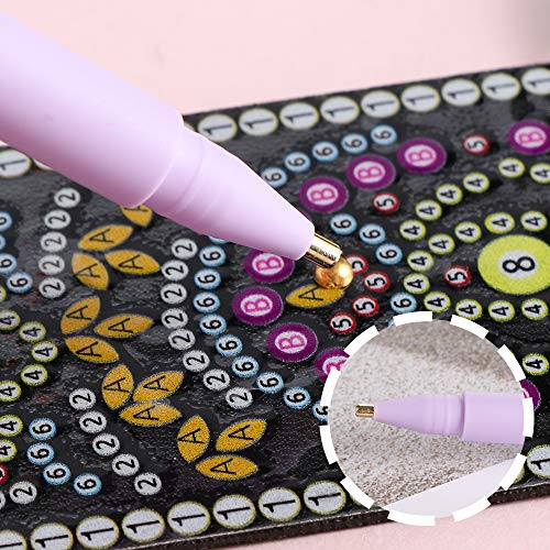 Diamond Painting Drill Pen Set,Include 6 Pieces Mermaid Point Drill