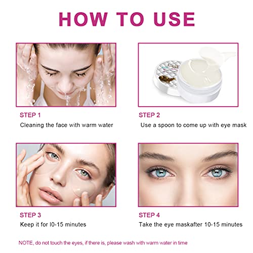 AICHUN Snail Under Eye Patches,Eye Collage Mask Treatment for Eye Bags