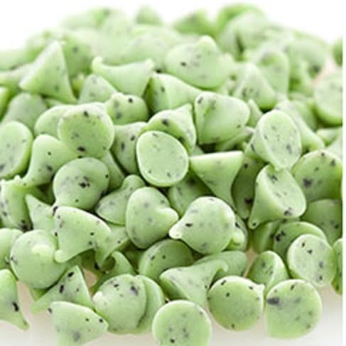Green Mint Chocolate Chips Mint Flavored Confectionary Drops 1 pound
