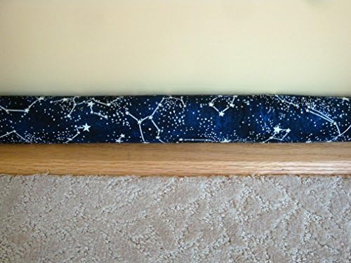 Door Draft, Light, Dust Stopper Natural Fragrant Balsam, Many Colors &amp; Sizes - Quality USA Made (2" x 32", Stars (Glow in the Dark)