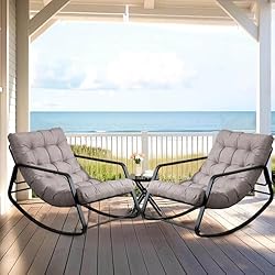 WQSLHX Outdoor Patio Rocking Chair, Indoor Lounge