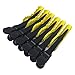 6pcs Salon Croc Hair Styling Clips-Sectioning Plastic Alligator Hair Clip For Thick Hair-Non-Slip DIY Accessories Hairgrip for Women and Girls (Yellow)