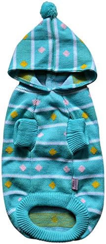 Gemtang Pet Clothes for Dog Puppy Hoodies Coat Winter Sweatshirt Multi-colored m