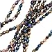 Beadaholique Czech Fire Polish 100-Piece Round Glass Beads, 4mm, Heavy Metal Mix
