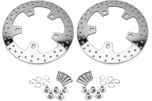 TOFR 11.8" Front Brake Discs Rotors Bolts for Harley Touring Electra Glide Road King Road Glide Street Glide FLHR FLHX FLTRU 