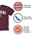 Campus Colors NCAA Adult Gameday Cotton T-Shirt - Premium Quality - Semi-Fitted Style - Officially Licensed Product (Harvard Crimson - Maroon, Large)