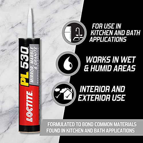 Loctite PL 530 Mirror, Marble and Granite Construction Adhesive 10