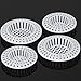 4 In 1 Bath Sink Protector Hair Catcher Stopper/Strainer/Snar,2 Large & 2 Small