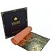 Barnabas Blattgold Variegated Gold Leaf, Color Green [25 Sheets, 5.5 inch], Metal Foil Leaf for Painting, Arts and Crafts