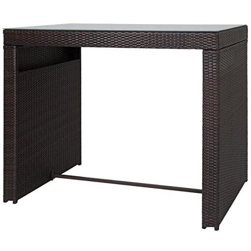 Best Choice Products 7Piece Outdoor Wicker Bar Dining Set, Rattan Patio Furniture for Backyard