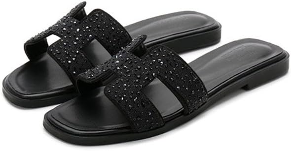 MEIREN H-Classic Leather Slippers at The end of European and American Women's Shoes