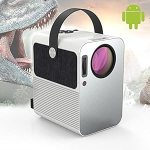 4K projector, draagbaar, 6000 lumen, ondersteunt 1080p Full HD, thuisbioscoop 300 inch, Dolby Digital AC3, Keystone 4D…