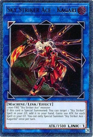 Yu-Gi-Oh! Sky Striker Ace - Kagari OP08-EN002 OTS Tournament Pack 8 Ultimate Rare