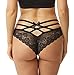 Sofishie Sexy Strappy Lace Panties - Black - Medium