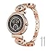 Lamshaw Quick Release Smartwatch Band for Michael Kors Access Sofie, Crystal Rhinestone Diamond Jewelled Stainless Replacement Band for MK Access Smartwatch Sofie (Diamond-Rose Gold)