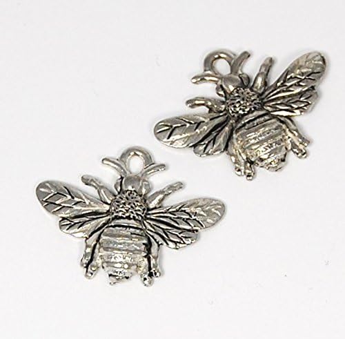 Bumble Beel Pewter Charm . Sold as a pkg of four.