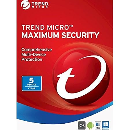 Trend Micro Maximum Security 2017 - 5 Devices / 1 Year