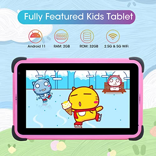 CWOWDEFU Kids Tablets 7 inch Android 11 Tablet COPPA Certified Touch