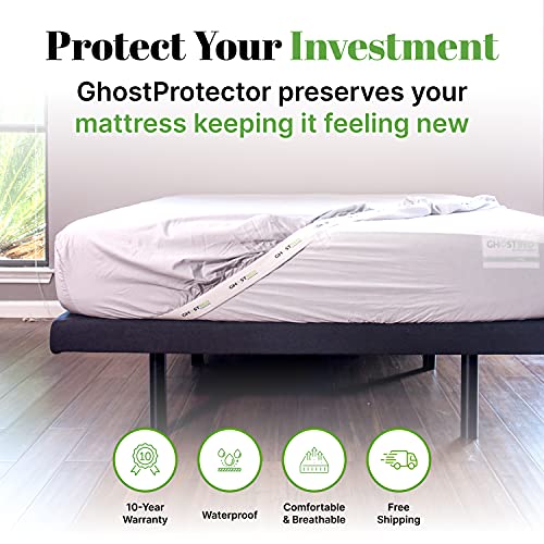 GhostBed Waterproof Mattress Protector & Cover Noiseless, Lightweight