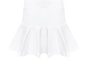 BROWNKNOT Girls Skorts Pleated Skirts Athletic Uniform Tennis Skorts Skirts for Girls Toddler School-Built in Shorts, 2T-6Y
