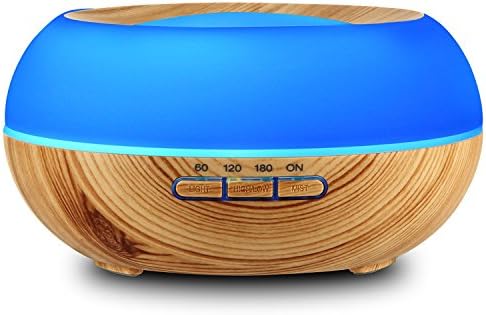 Essential Oil Diffuser, 300ml Ultrasonic Aromatherapy Fragrant Oil Vaporizer, Humidifies The Air, Auto-Off Safety Switch, 7 LED Light Colors