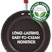 Rachael Ray Cucina Nonstick Frying Pan Set / Fry Pan Set / Skillet Set - 9.25 and 11 Inch, Cranberry Red