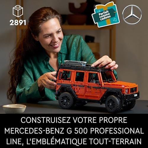 Technic Mercedes-Benz G 500 PROFESSIONAL Line - Maquette Voiture à Construire pour Adultes - Modèle de Classe G - Idée Cadeau pour les Passionnés de 4x4 et Véhicules de Luxe à Collectionner 42177