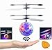 Mansalee RC Toy, RC Flying Ball, RC infrared Induction Helicopter Ball with Rainbow Shining LED Lights For Kids, Flying Toy for Boys and Girls (crystal)
