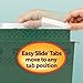 Smead TUFF Hanging File Folder with Easy Slide Tab, 1/3-Cut Sliding Tab, Letter Size, Standard Green, 20 per Box (64036, Rod Color May Vary)