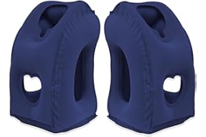 AIEKOO Travel Pillow Inflatable Airplane Neck Pillow Portable Neck and Head Support Pillow for Sleeping on Airplanes, Trains,